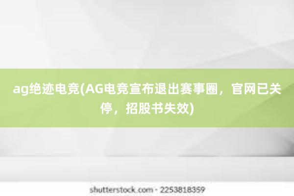 ag绝迹电竞(AG电竞宣布退出赛事圈，官网已关停，招股书失效)