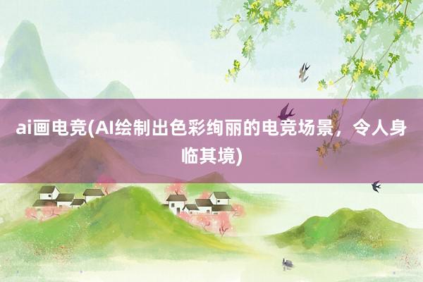 ai画电竞(AI绘制出色彩绚丽的电竞场景，令人身临其境)