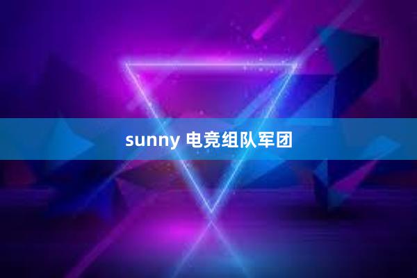 sunny 电竞组队军团