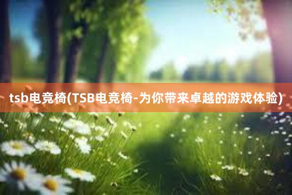 tsb电竞椅(TSB电竞椅-为你带来卓越的游戏体验)