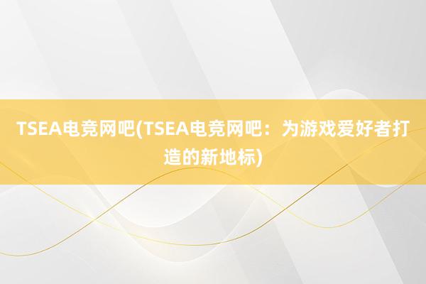 TSEA电竞网吧(TSEA电竞网吧：为游戏爱好者打造的新地标)