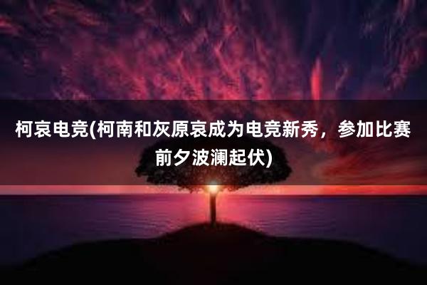 柯哀电竞(柯南和灰原哀成为电竞新秀，参加比赛前夕波澜起伏)