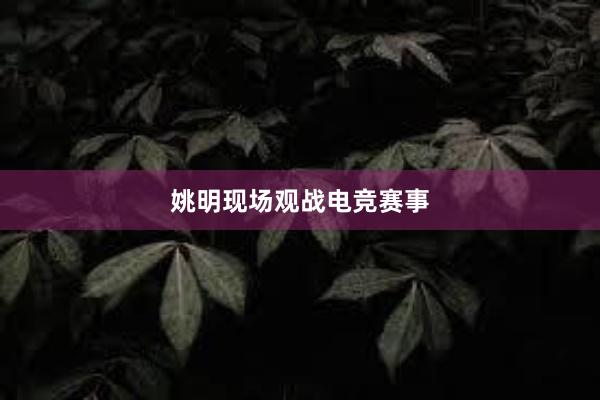 姚明现场观战电竞赛事