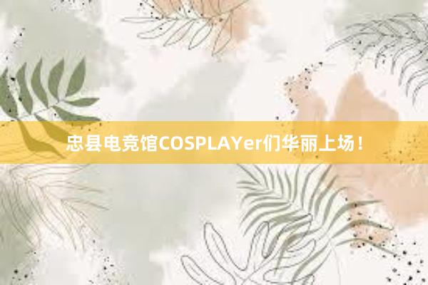 忠县电竞馆COSPLAYer们华丽上场！